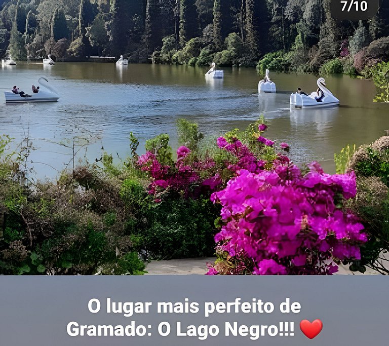 Siga Gramado - Apto faça tudo a pé! Vista! Tv smart! Ar Cond