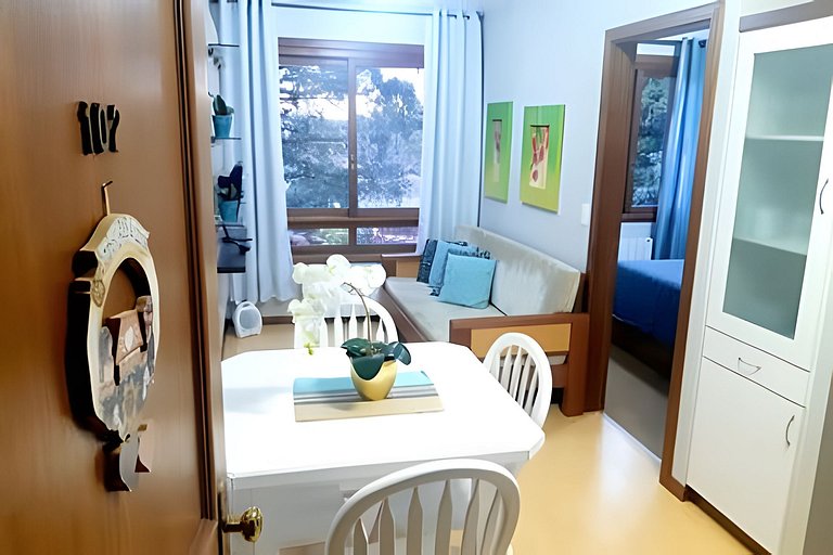 Gramado Apartment on Foot! Air Conditioning, Smart TV, Wi-Fi
