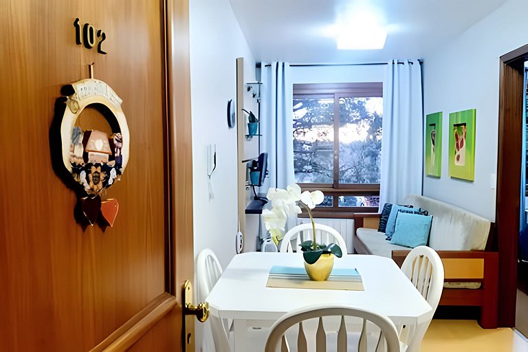 Gramado Apartment on Foot! Air Conditioning, Smart TV, Wi-Fi