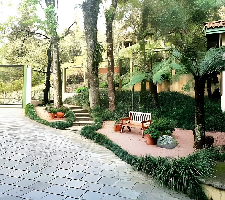 ¡Apto Gramado a pie! Aire acondicionado, Smart TV, Wi-Fi, Es