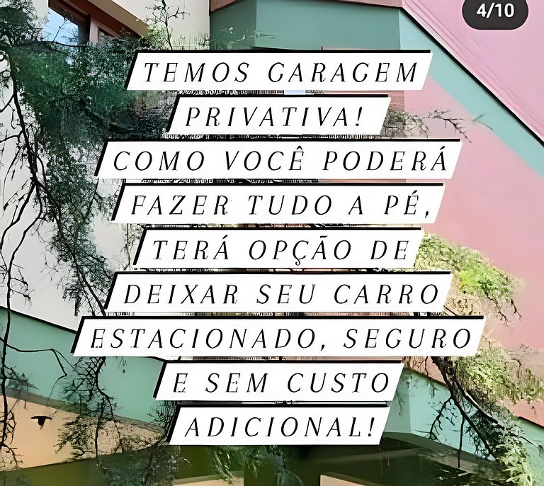 Gramado Apartment on Foot! Air Conditioning, Smart TV, Wi-Fi