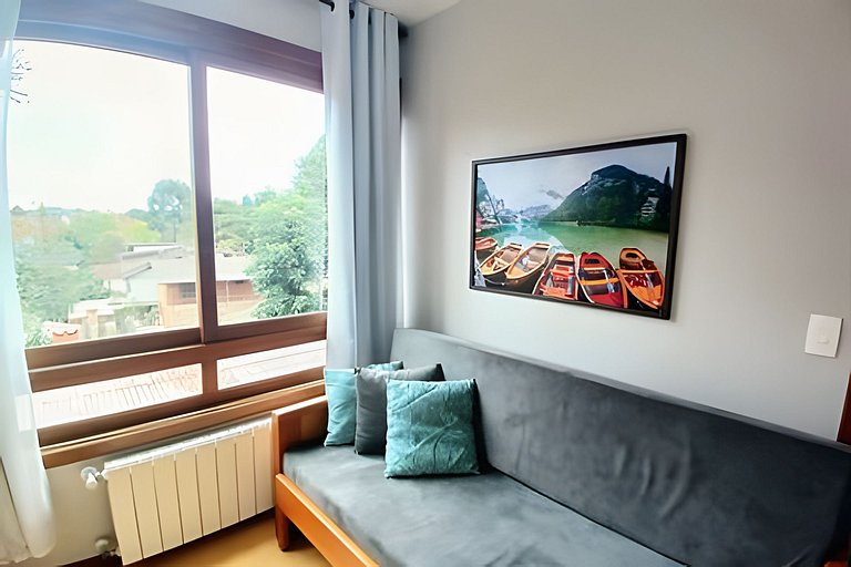 Gramado Apartment on Foot! Air Conditioning, Smart TV, Wi-Fi