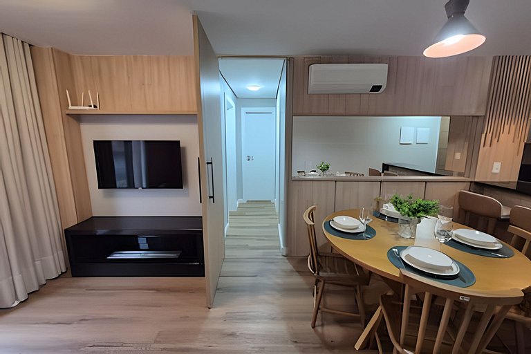 Follow Gramado - Fantastic 2-bedroom with a little square