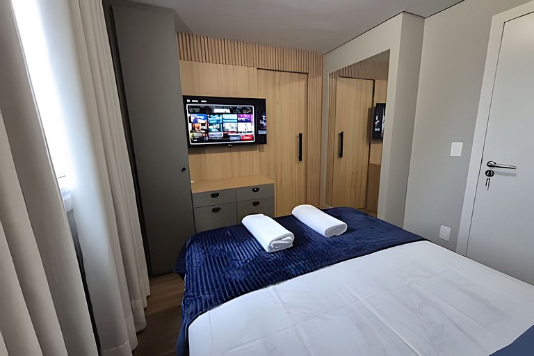 Follow Gramado - Fantastic 2-bedroom with a little square