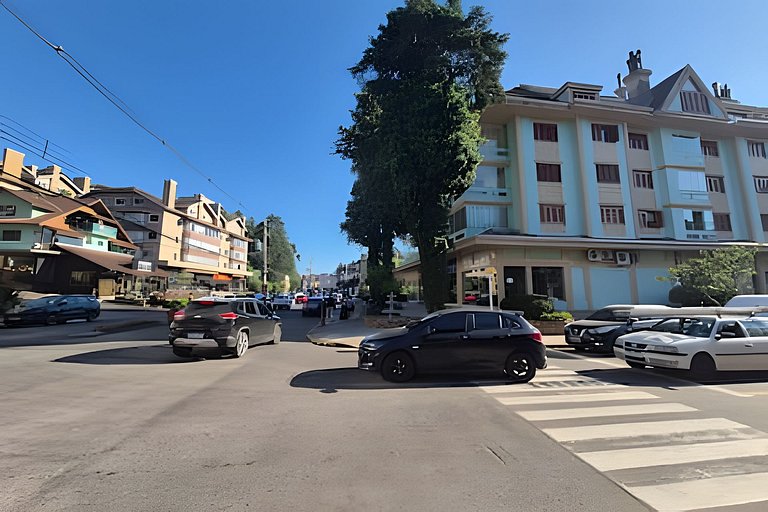 Siga Gramado - Centro com Lareira e Sacada