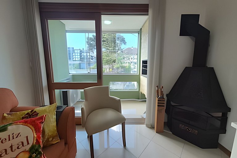 Siga Gramado - Centro com Lareira e Sacada