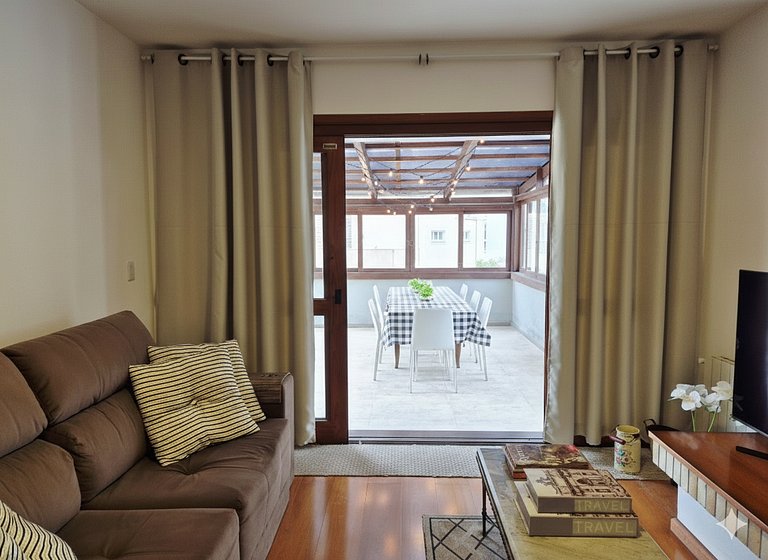 Siga Gramado - Apartment with Solarium 250m from Rua Coberta