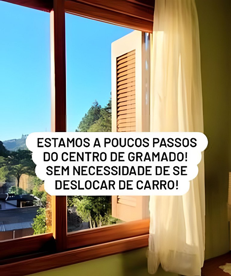 Siga Gramado - Apto Encantador! Perto Centro! Ar cond! Wifi!