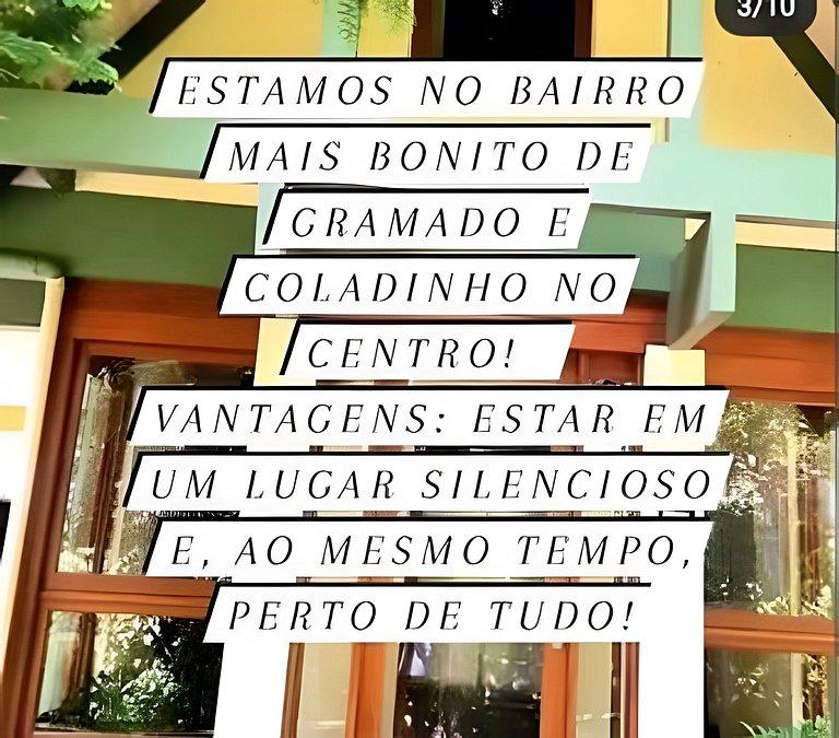 Siga Gramado - Apto Encantador! Perto Centro! Ar cond! Wifi!