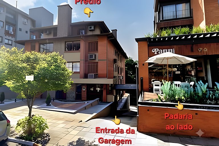 Decoração impecável - 350m da Rua Coberta!